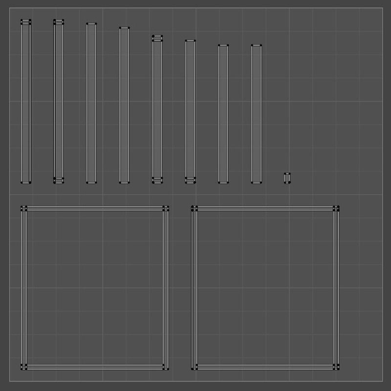 Office desk Free 3D model_7