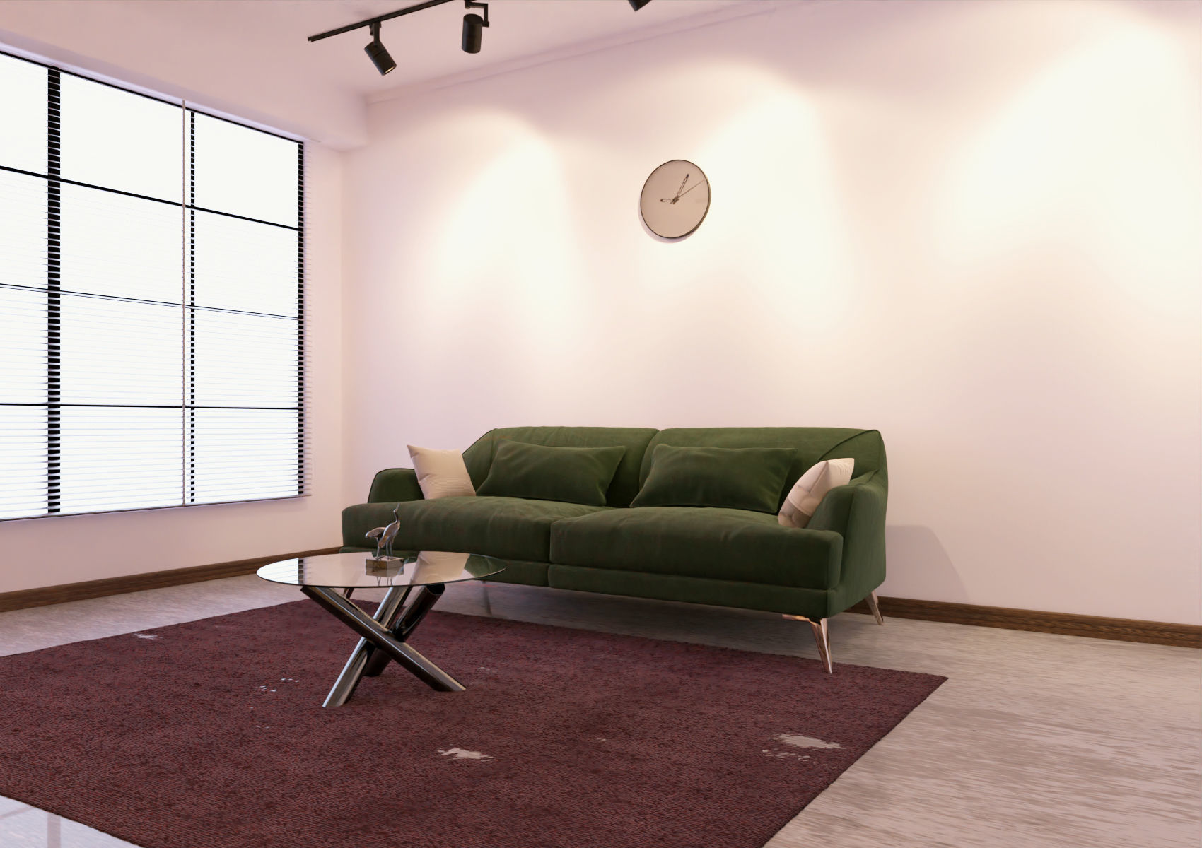 Living Room 3D model Low-poly 3D model_2