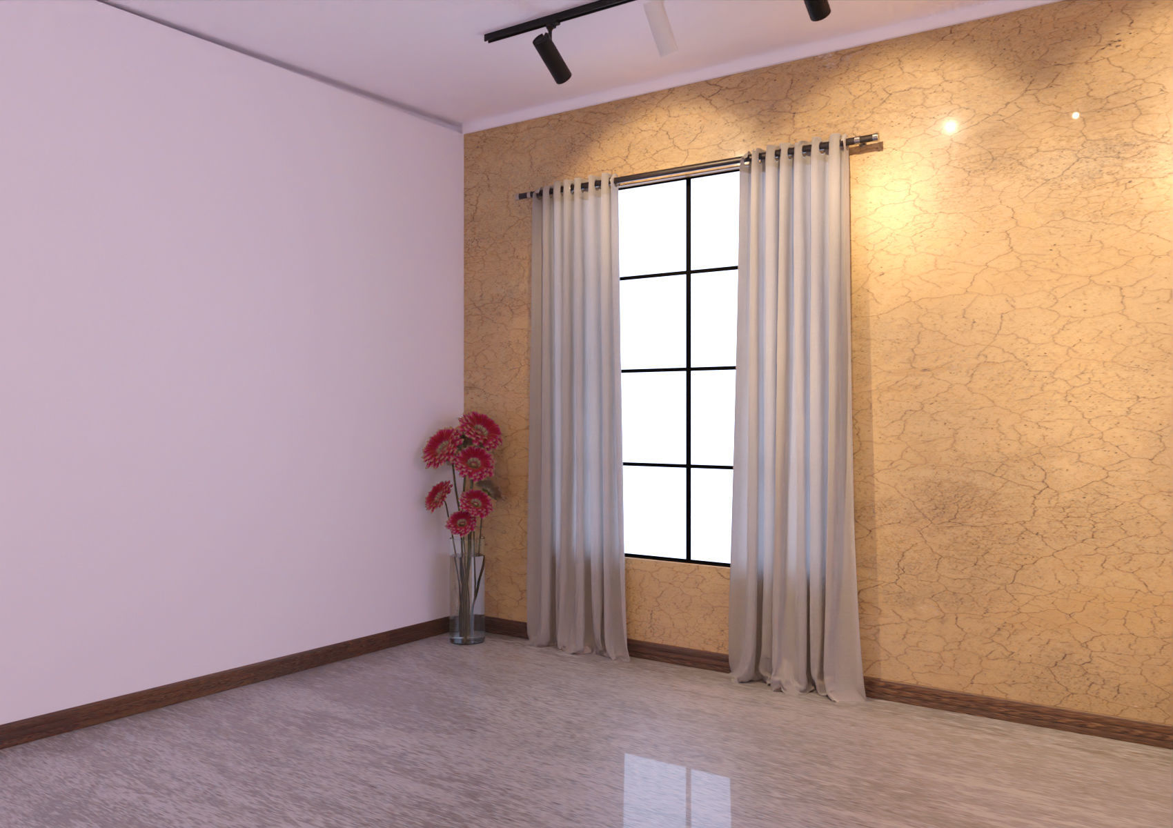 Living Room 3D model Low-poly 3D model_4