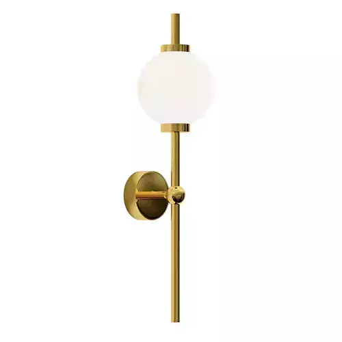 bruse light brass wall sconce