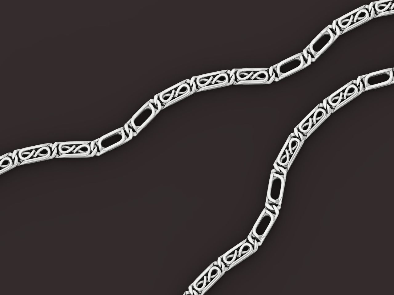 bracelet necklace link 3D print model_16