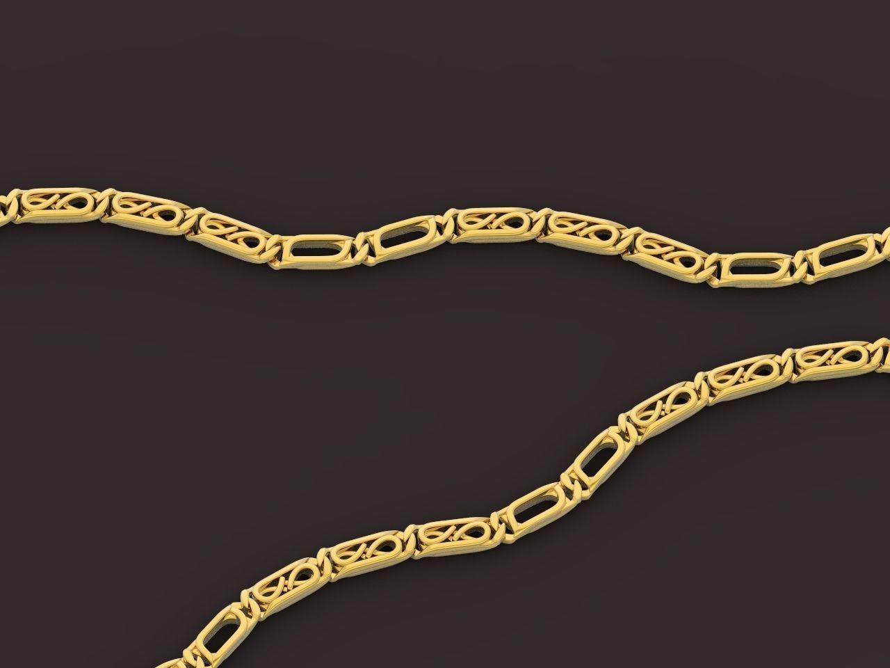 bracelet necklace link 3D print model_22