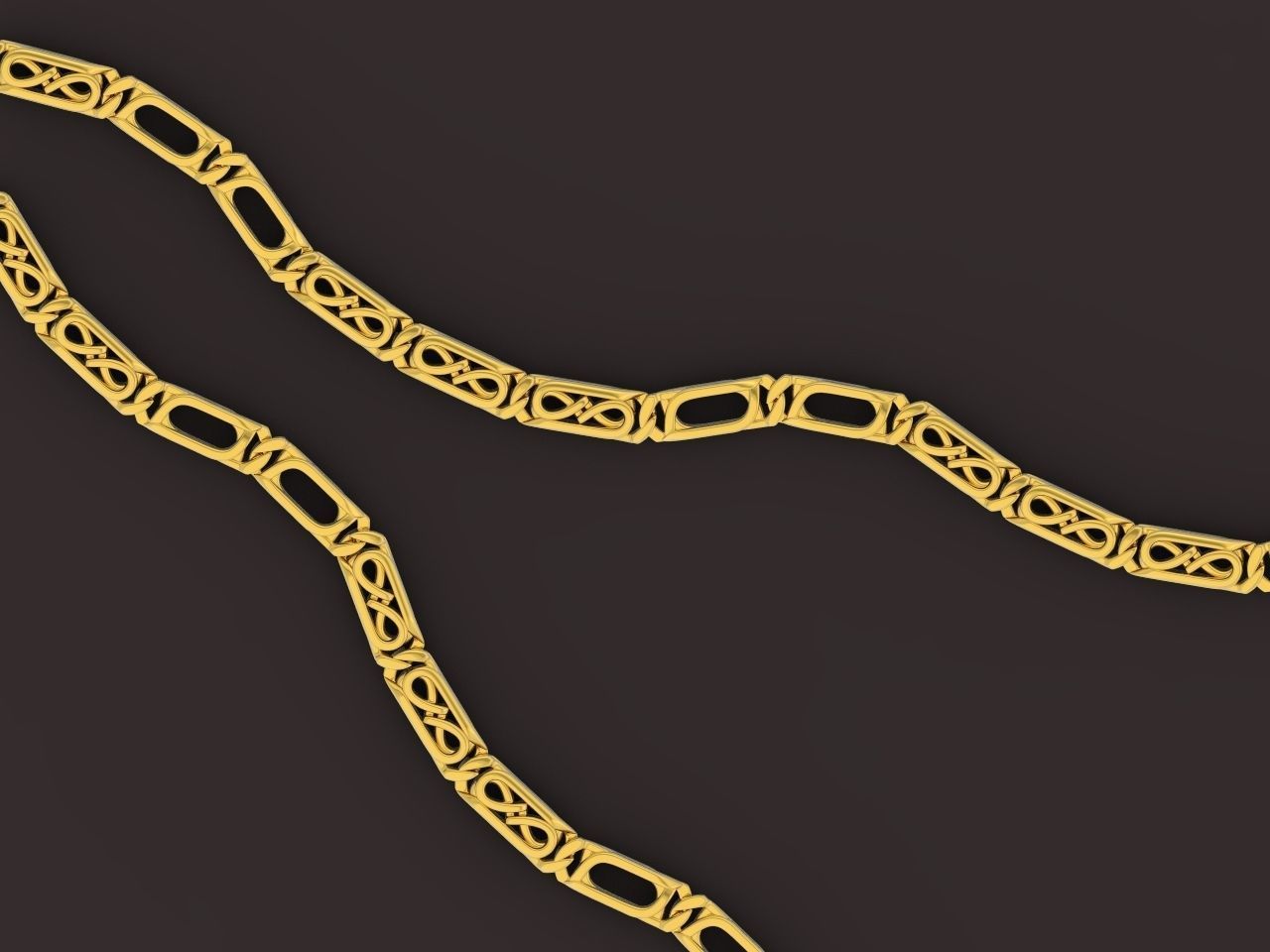 bracelet necklace link 3D print model_23