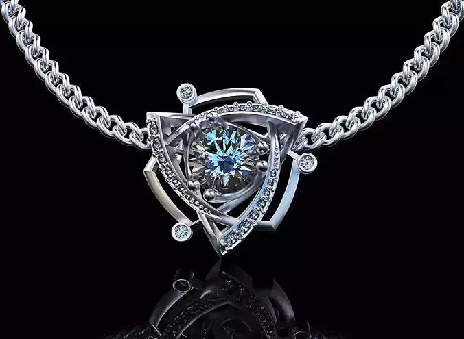 stylish pendant with stones