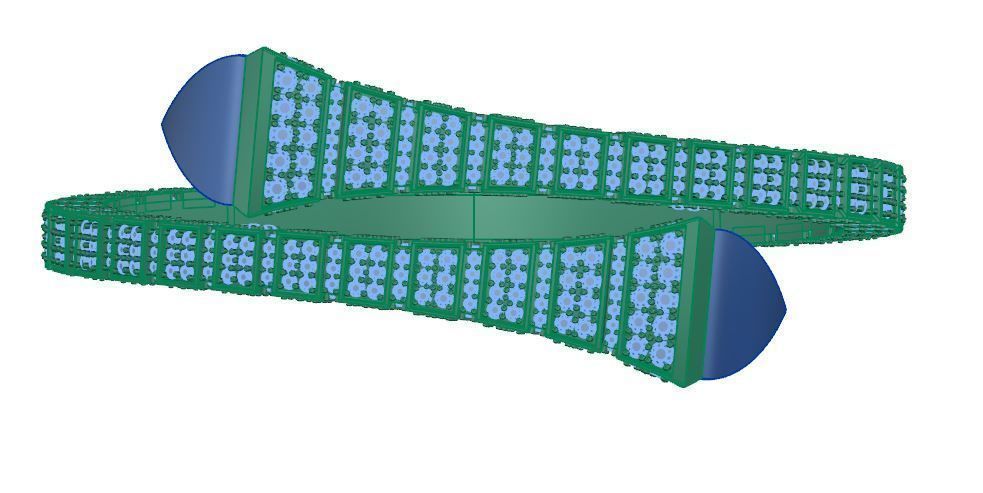 Diamond Bangle 3D print model_1