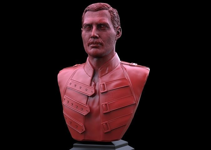 Freddie Mercury Bust 3D print model