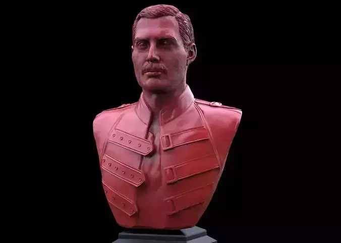 Freddie Mercury Bust 3D print model