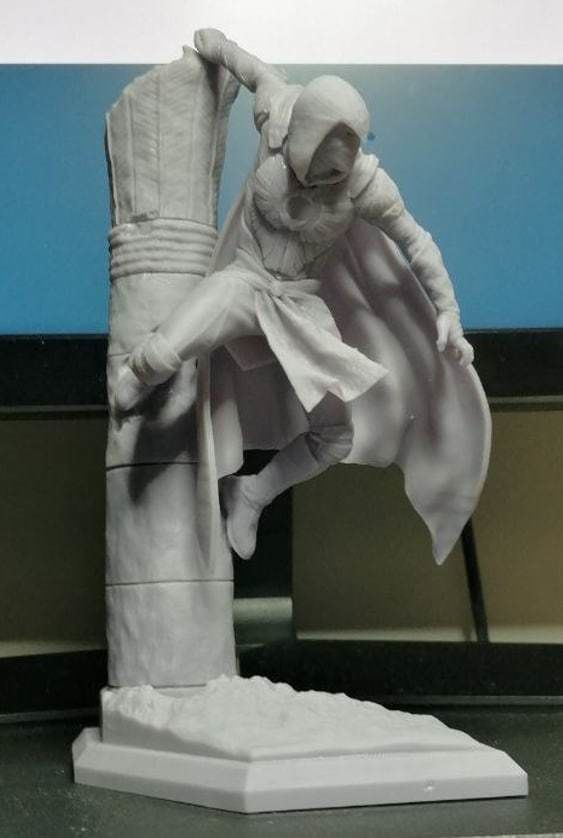 Moon Knight Statue 3d print ready 3D print model_1