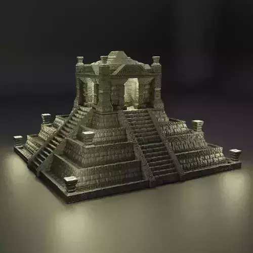 Jungle Temple Tabletop Terrain 28 mm