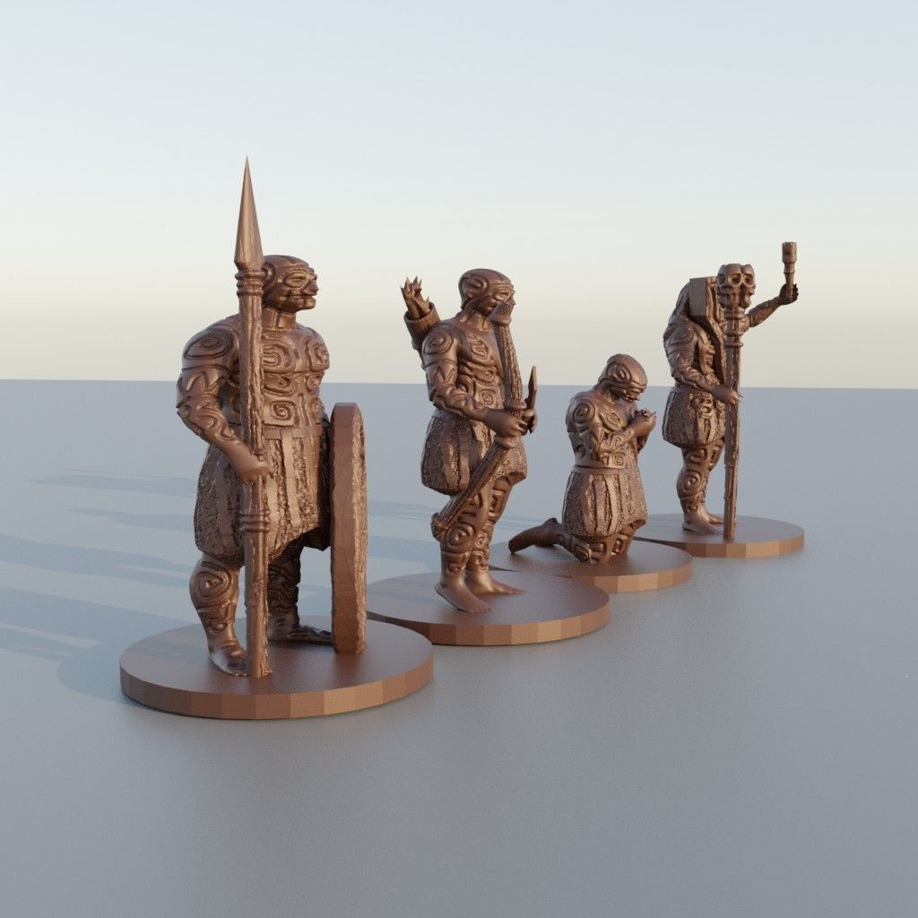 Jungle Temple Tabletop Terrain 28 mm 3D print model_12