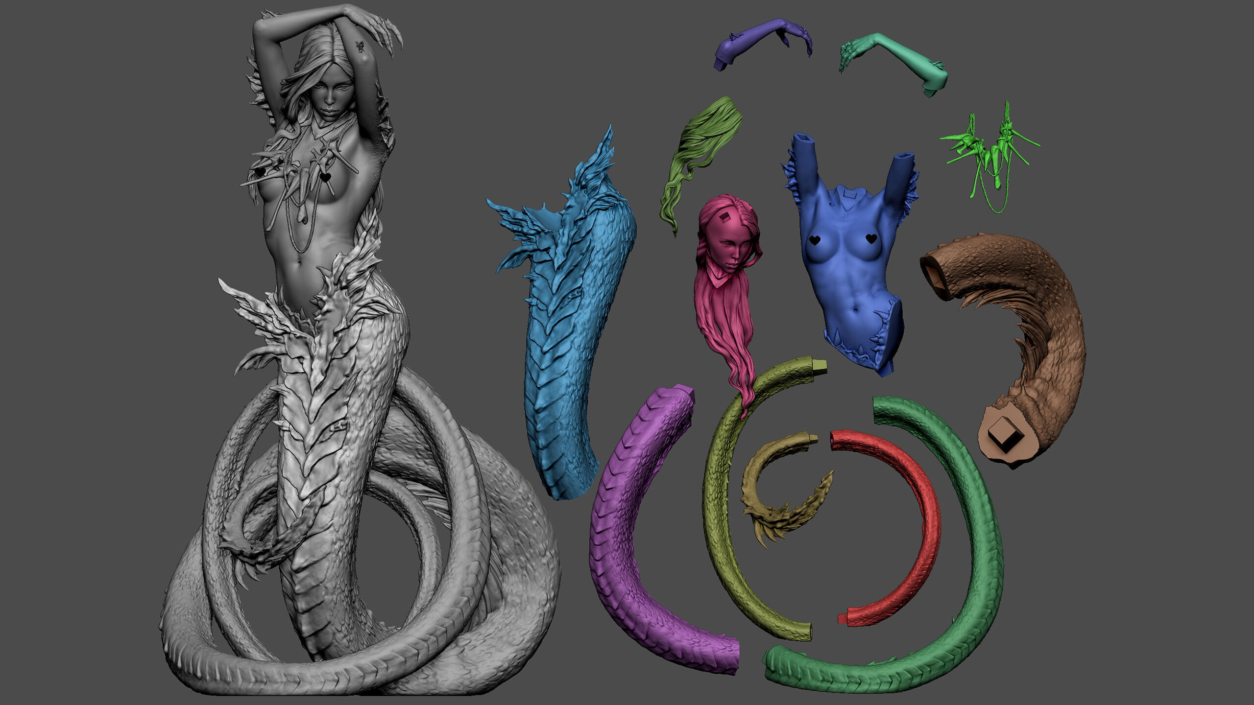 Naga UPD - Printable Stl 3D print model_5