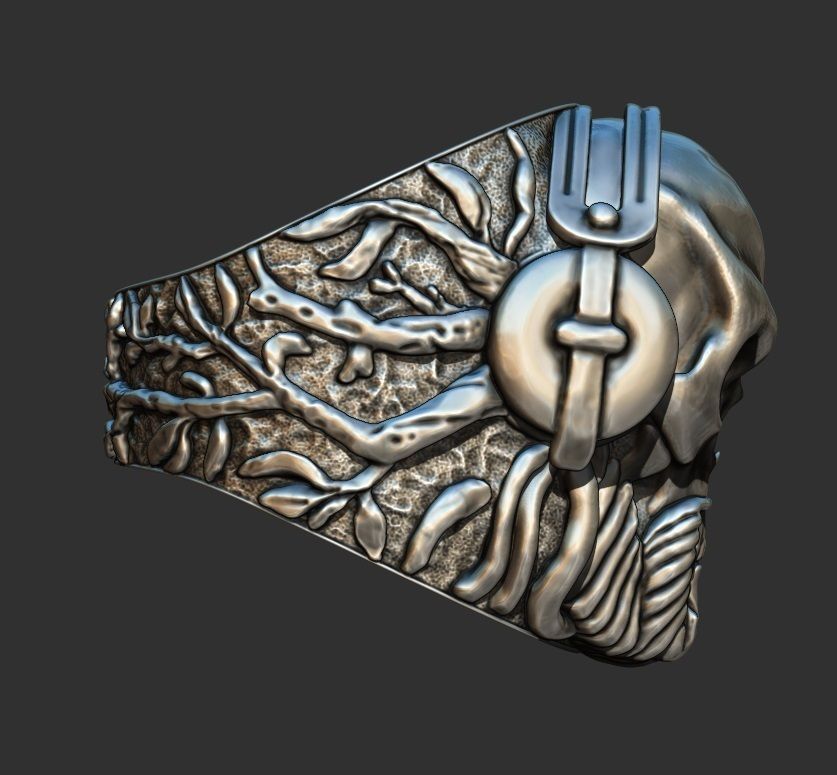  BRUTAL RING 3D print model_8