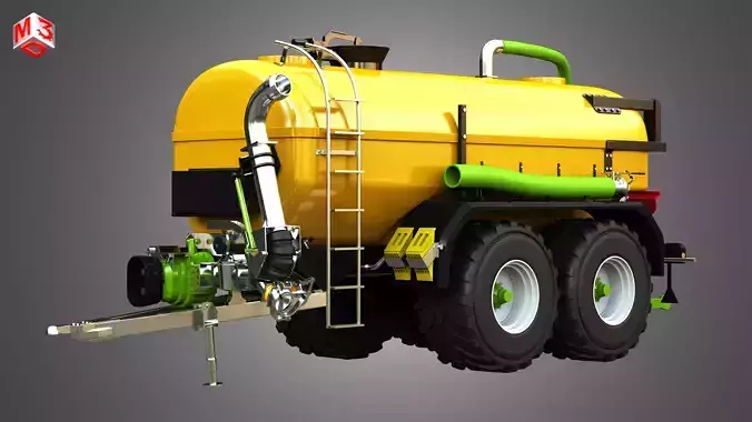Zunhammer Liquid Manure Transport Trailer  3D model
