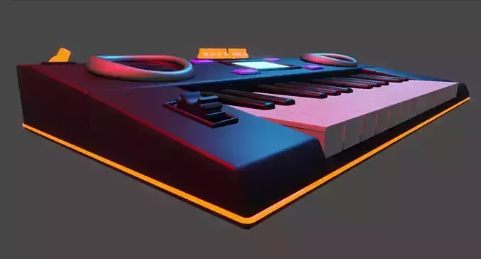 Cartoon Musical Keyboard