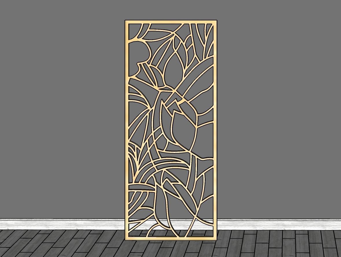 Decorative Panel 4 3D model_4