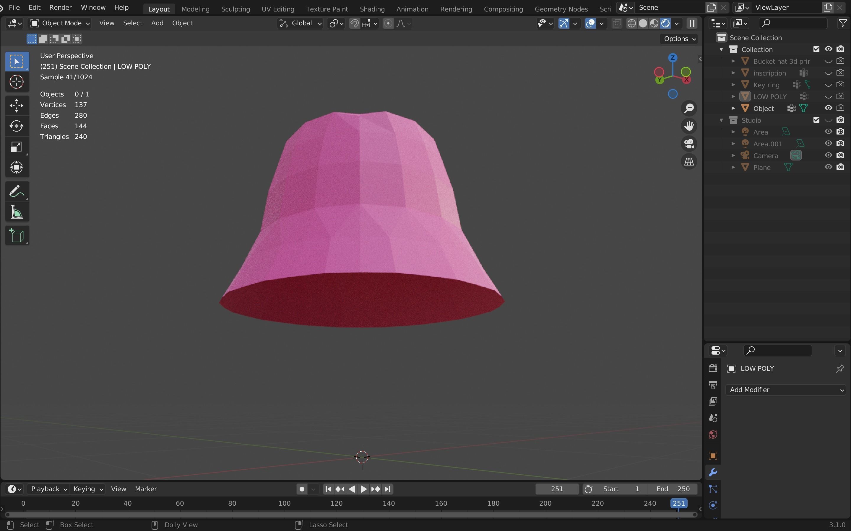 Bucket Hat or panama Kalush Orchestra  3D print model_7