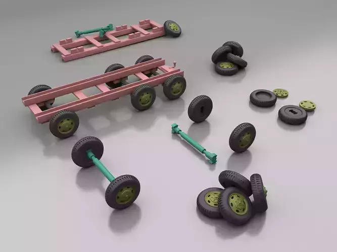 3D Printable Vehicle Main Body 3D model