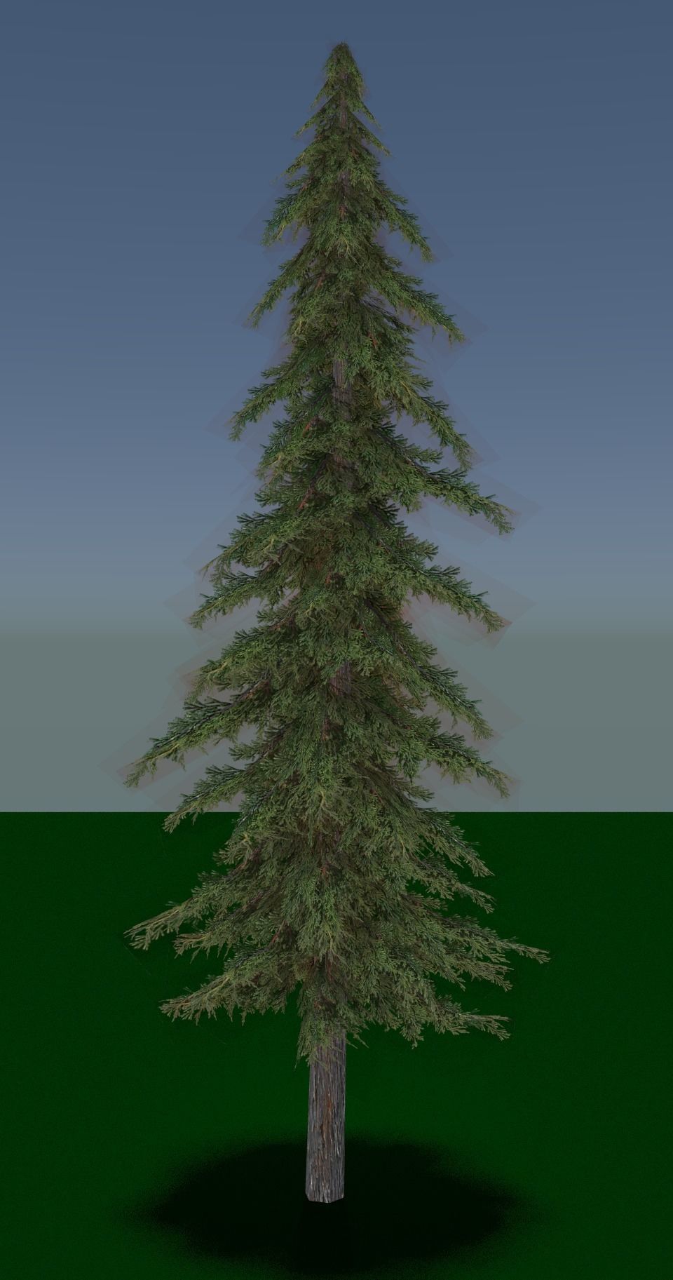 PINE TREE Low-poly 3D model_2