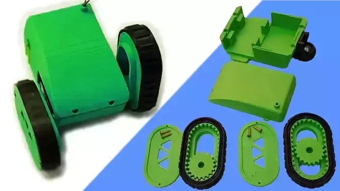 Crawling Robot V1 3D print model