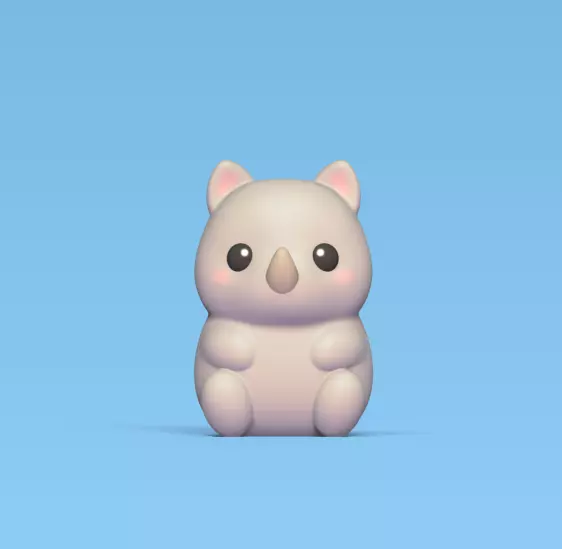 Little Rhino 3D print model_0