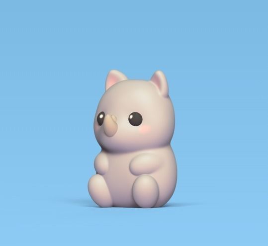 Little Rhino 3D print model_1