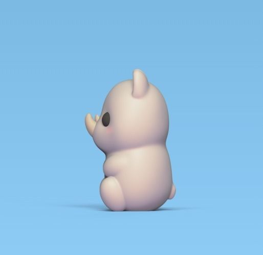 Little Rhino 3D print model_2