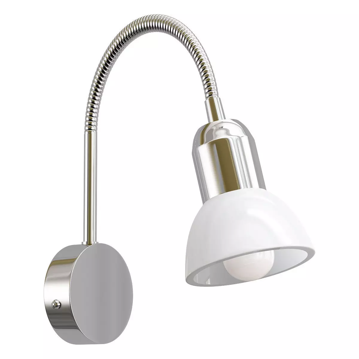 A3116AP-1SS chrome wall light with shade 3D model