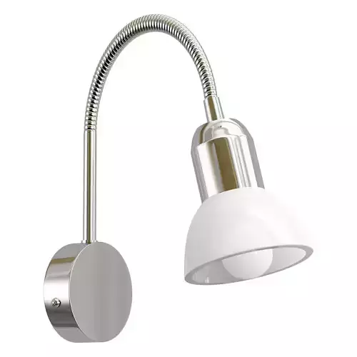 A3116AP-1SS chrome wall light with shade