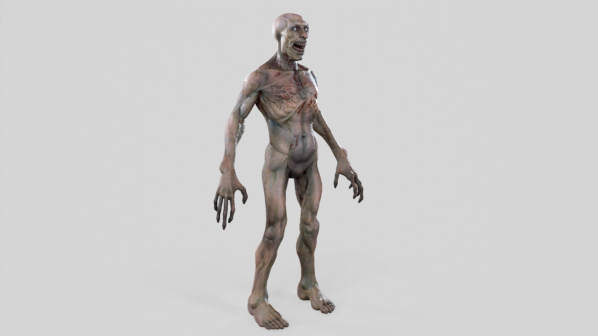 Zombie Undead - Rigged - Animated - Game Ready Low-poly 3D model_23
