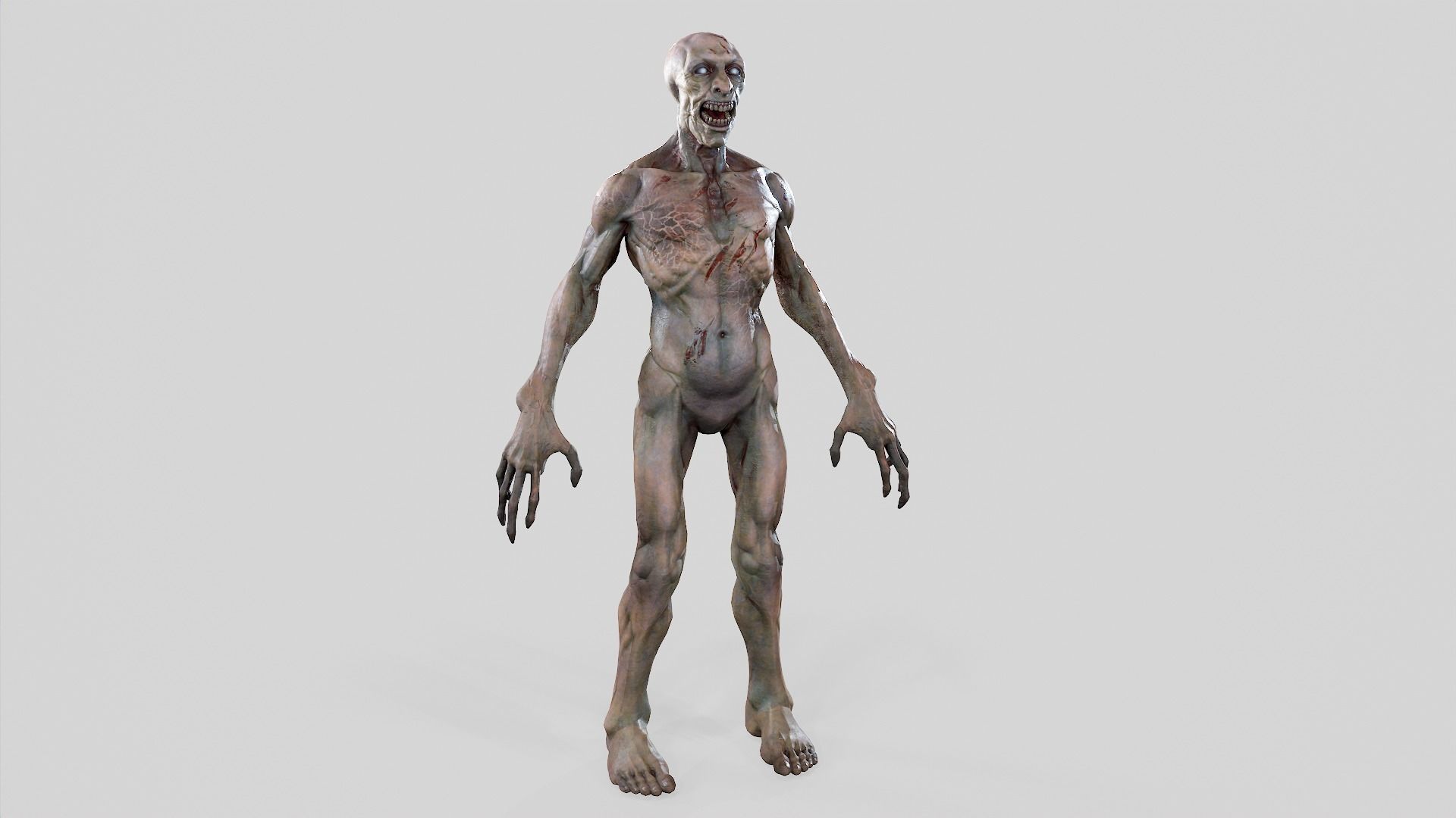 Zombie Undead - Rigged - Animated - Game Ready Low-poly 3D model_20