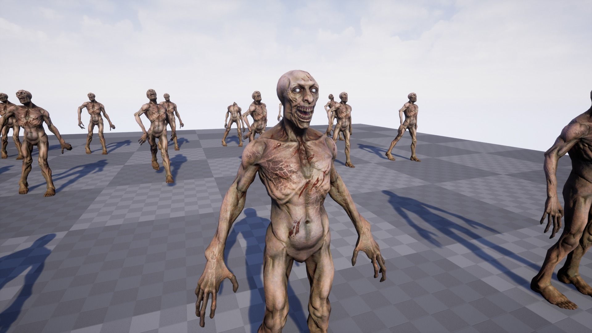 Zombie Undead - Rigged - Animated - Game Ready Low-poly 3D model_6
