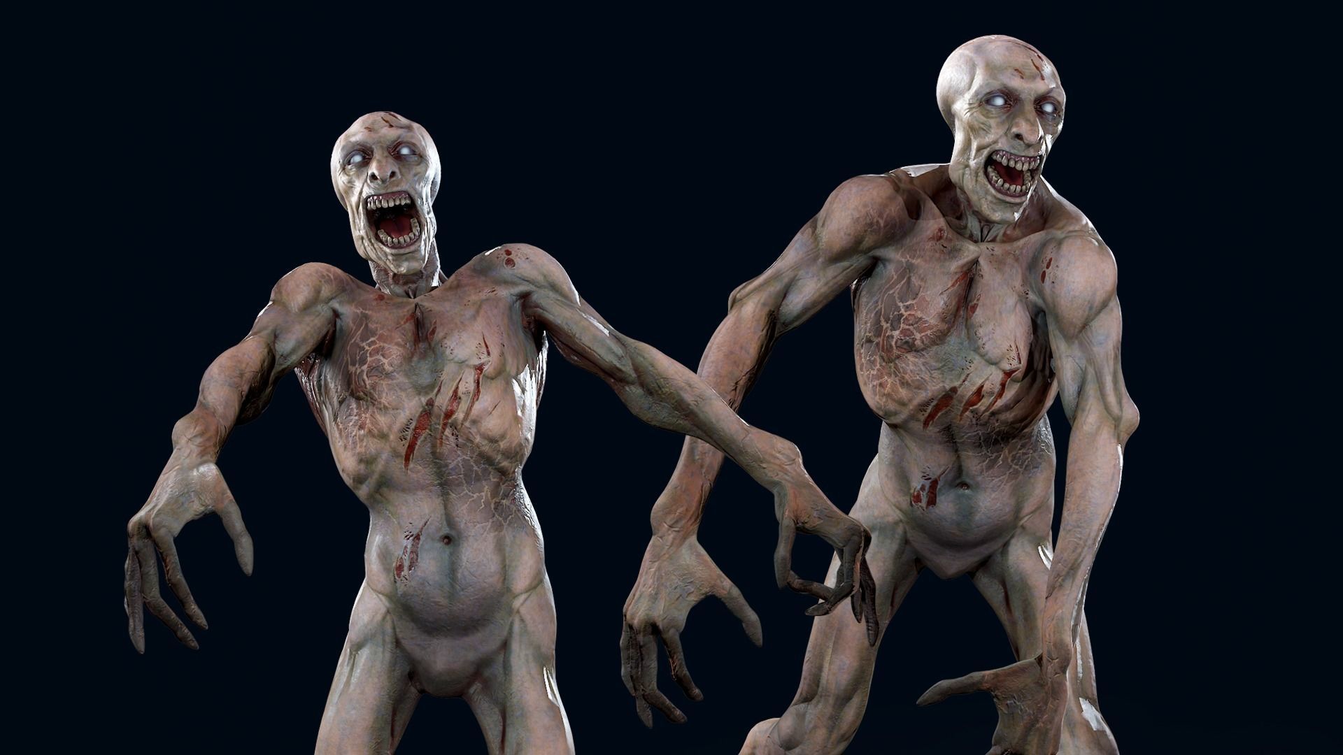 Zombie Undead - Rigged - Animated - Game Ready Low-poly 3D model_2