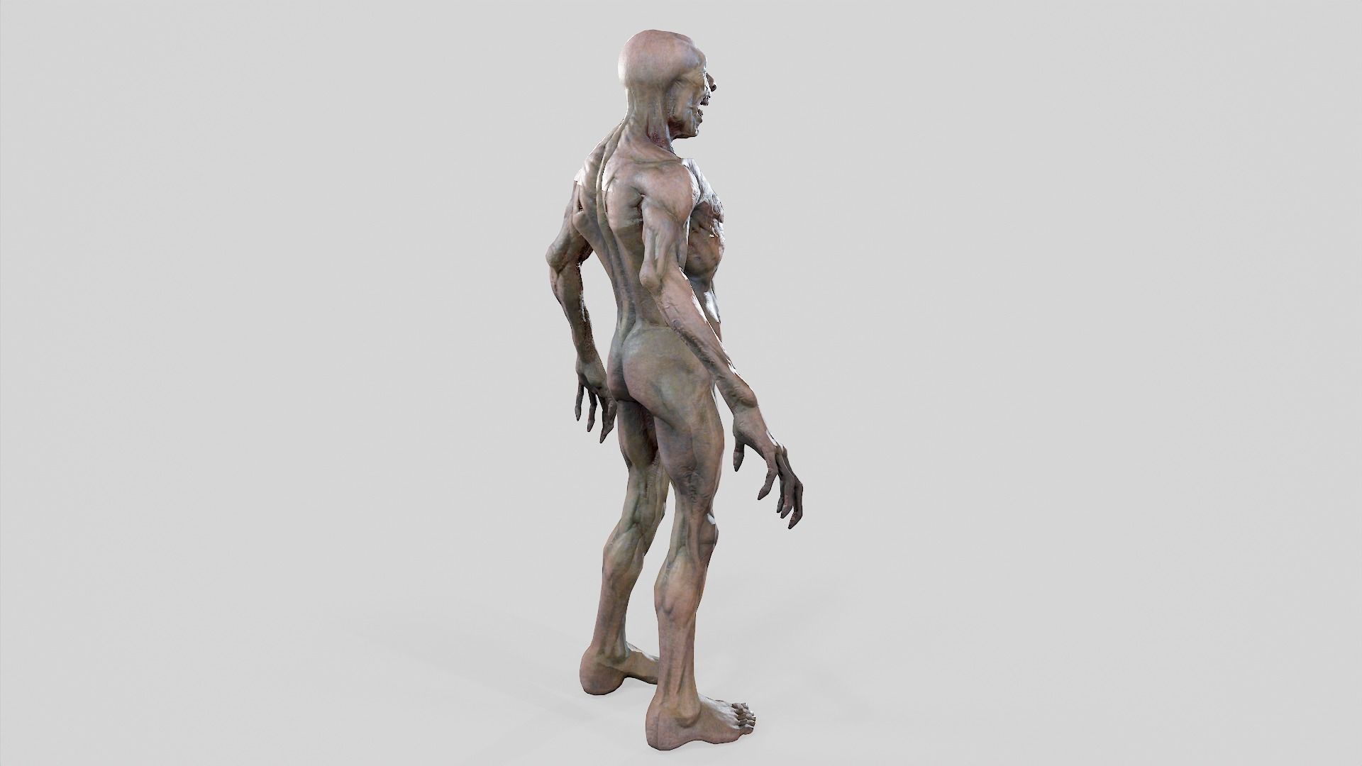 Zombie Undead - Rigged - Animated - Game Ready Low-poly 3D model_37
