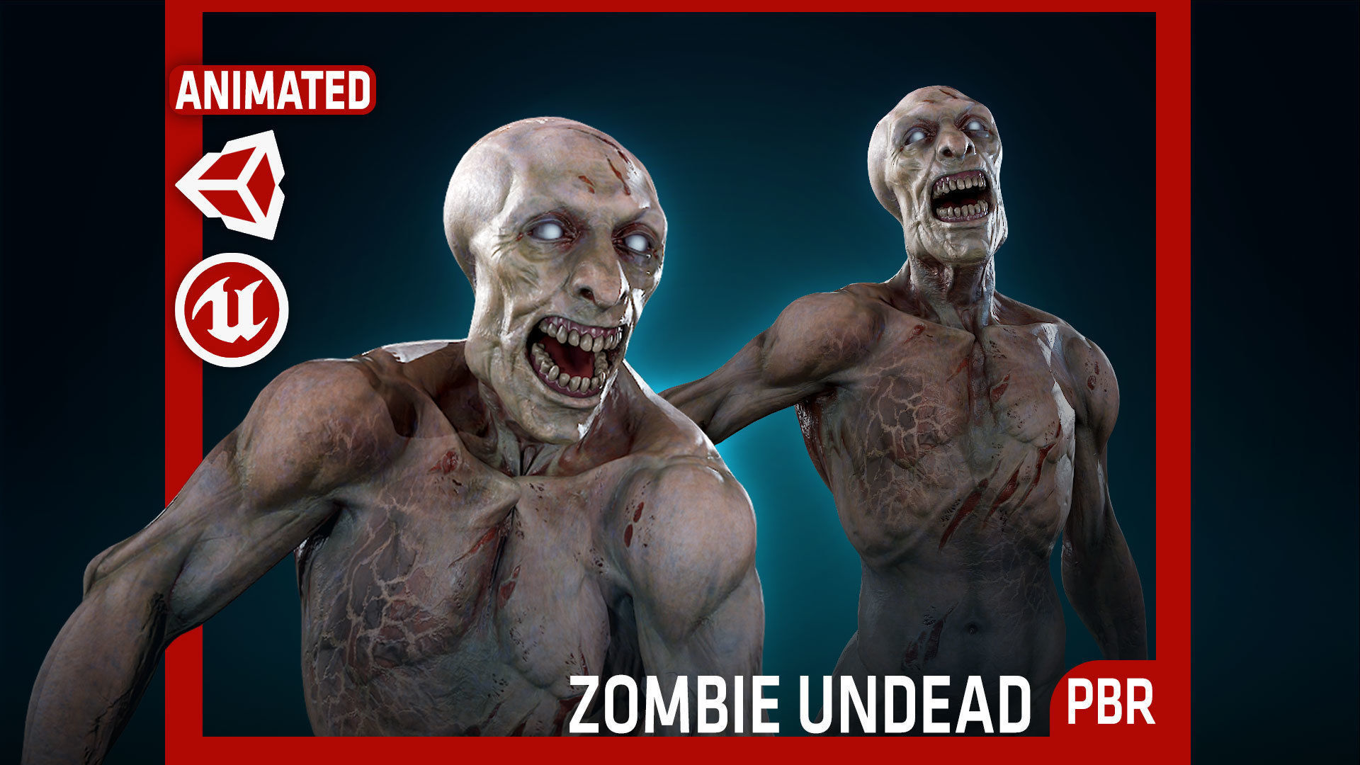 Zombie Undead - Rigged - Animated - Game Ready Low-poly 3D model_79
