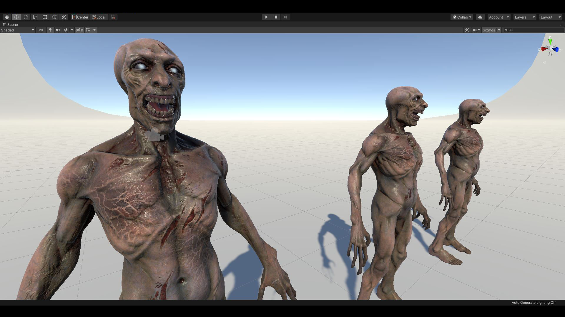 Zombie Undead - Rigged - Animated - Game Ready Low-poly 3D model_17