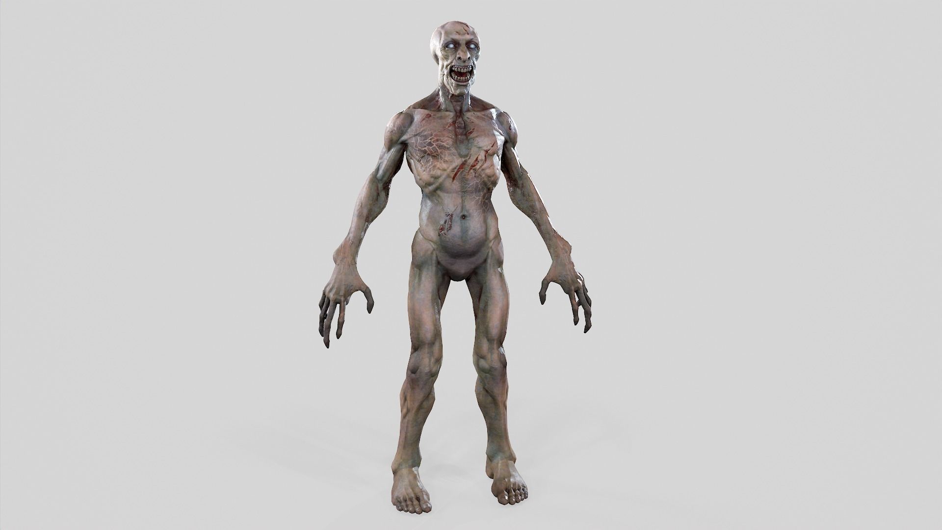 Zombie Undead - Rigged - Animated - Game Ready Low-poly 3D model_19