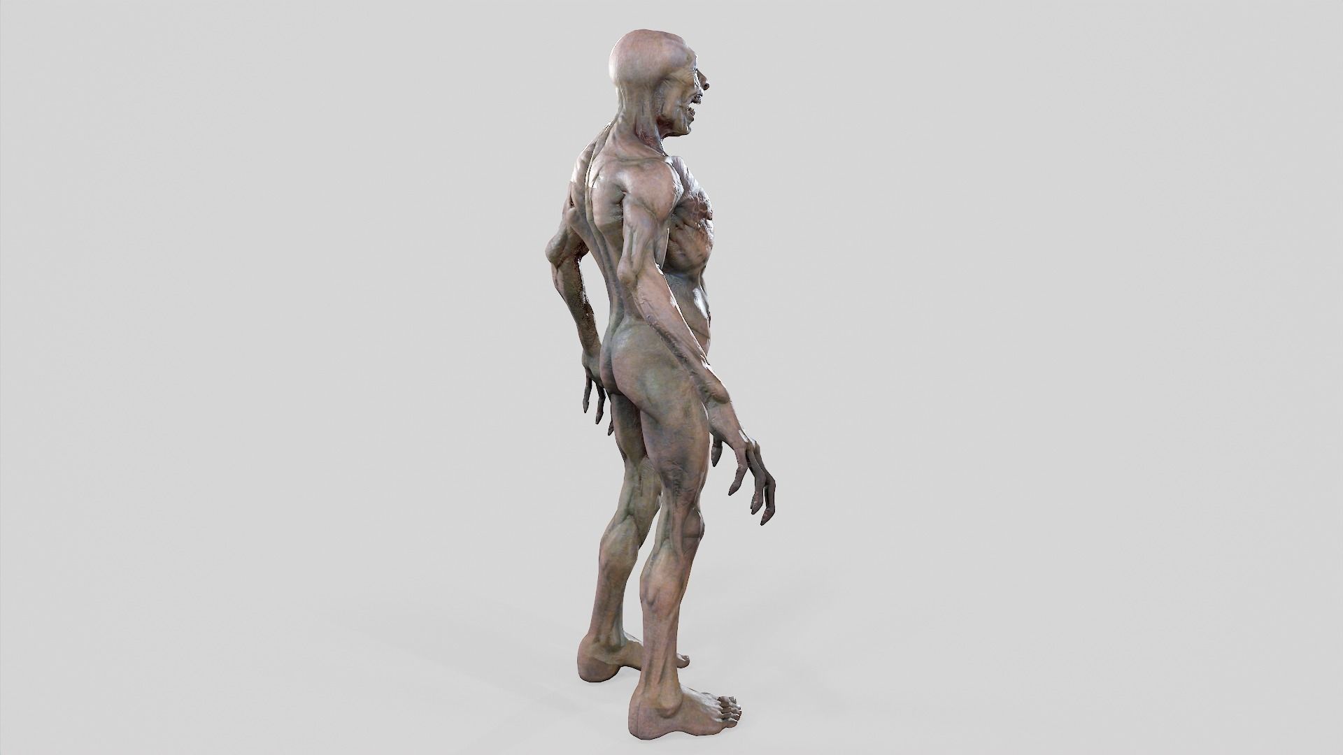 Zombie Undead - Rigged - Animated - Game Ready Low-poly 3D model_36