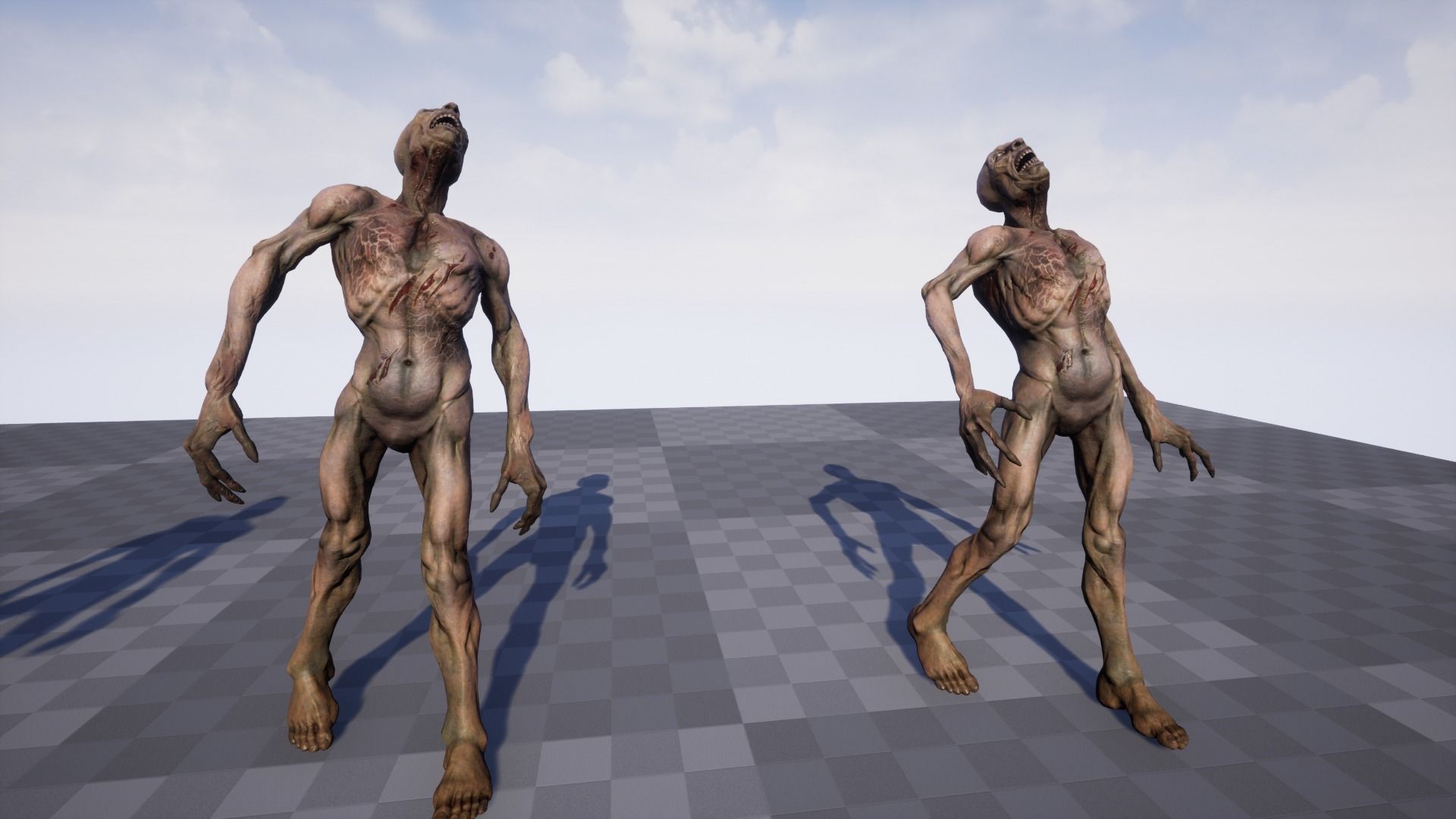 Zombie Undead - Rigged - Animated - Game Ready Low-poly 3D model_8