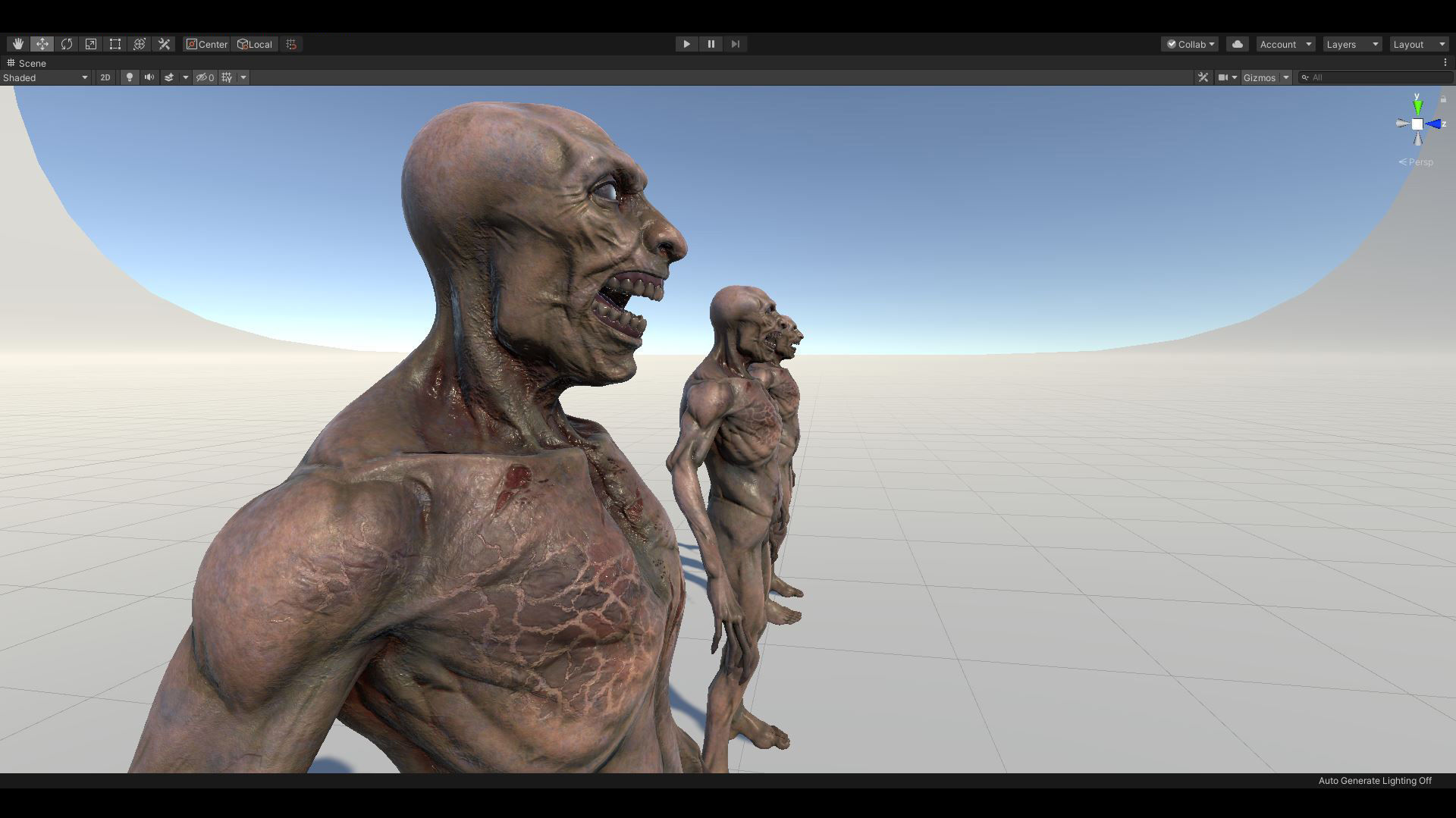 Zombie Undead - Rigged - Animated - Game Ready Low-poly 3D model_16