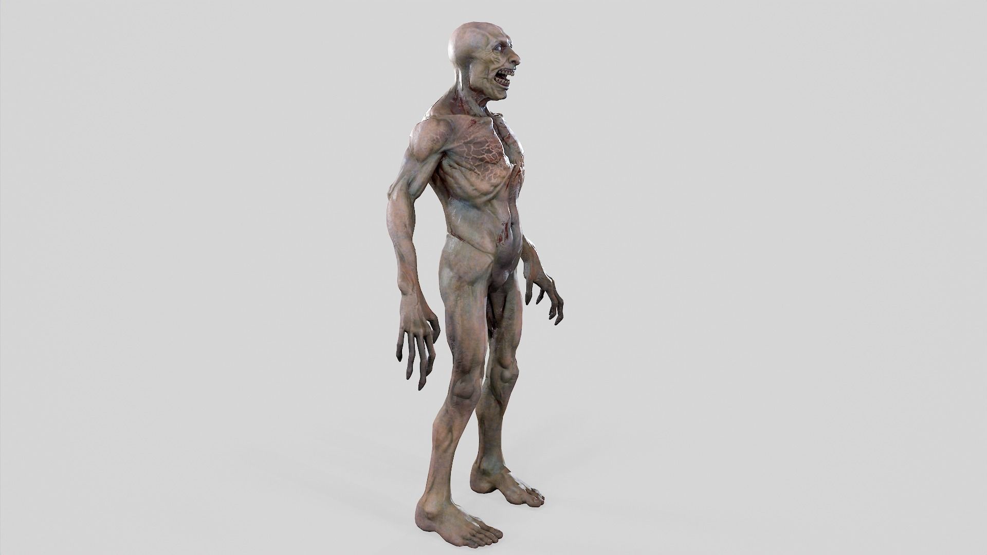 Zombie Undead - Rigged - Animated - Game Ready Low-poly 3D model_27