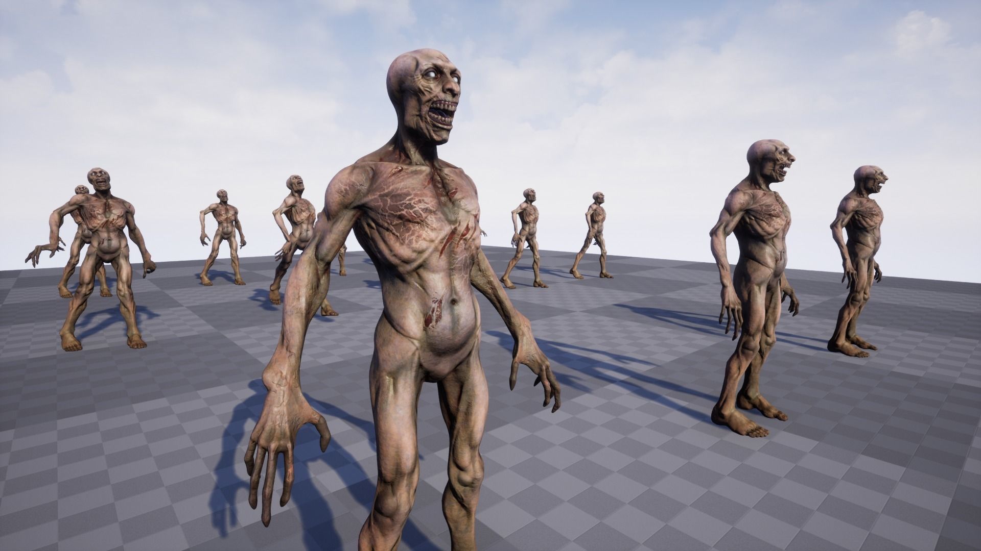 Zombie Undead - Rigged - Animated - Game Ready Low-poly 3D model_7