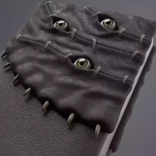 Leather book 3D model