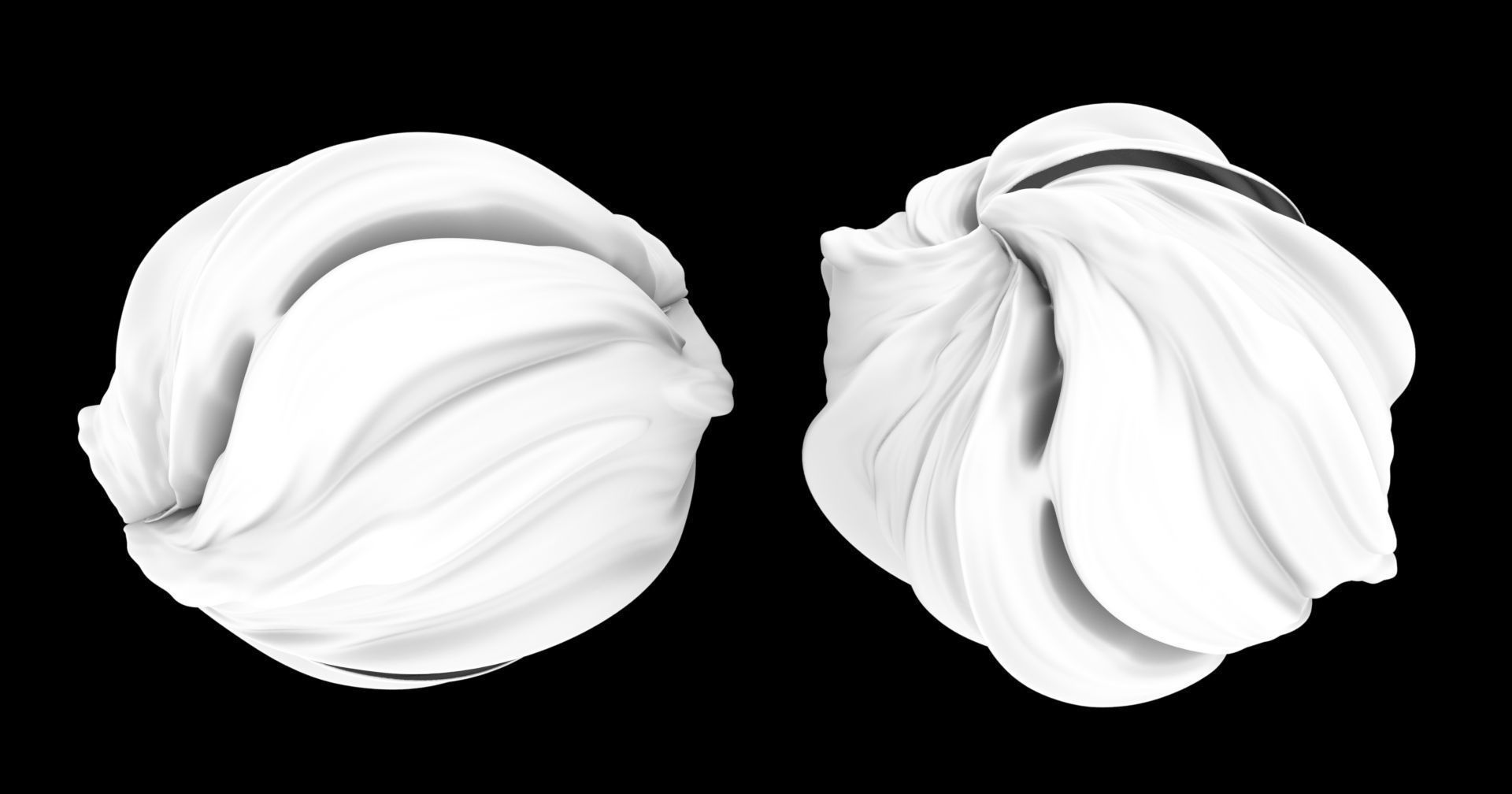 Pillow swirl 3D model_1