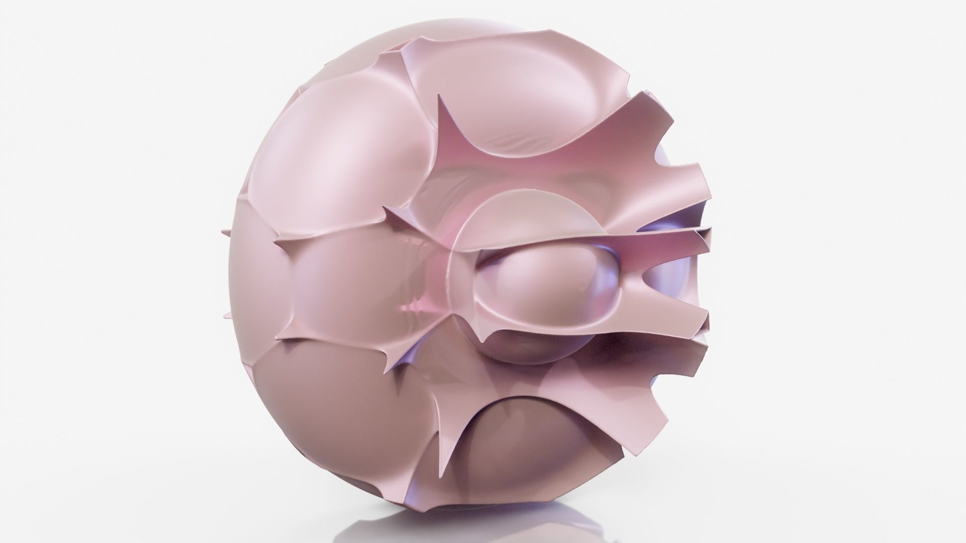 Pills sculpture made of plates 3D model_12