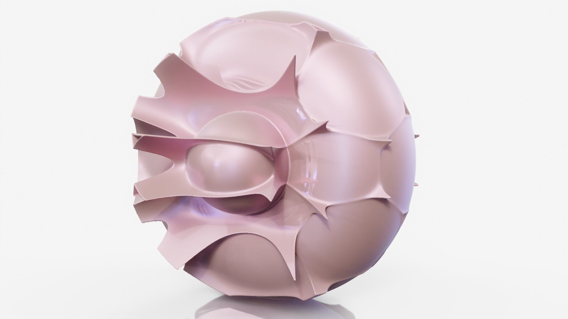 Pills sculpture made of plates 3D model_16