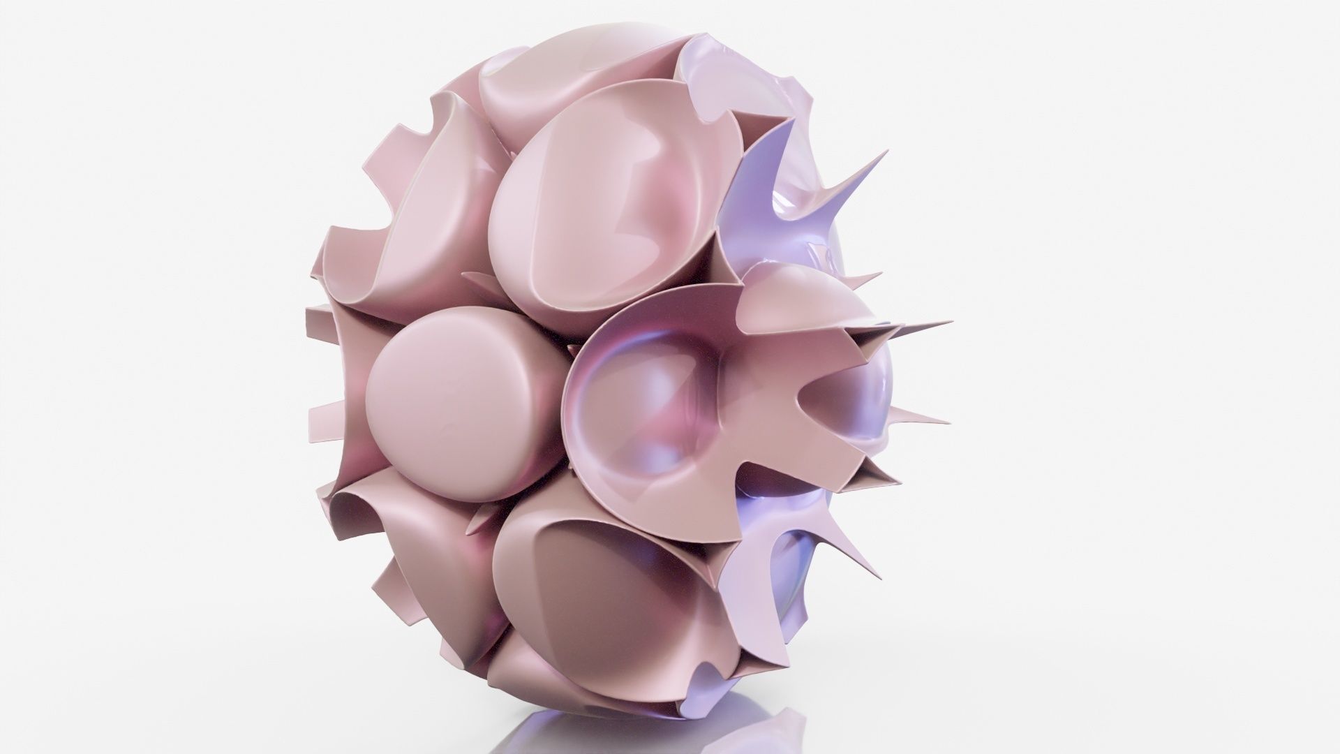 Pills sculpture made of plates 3D model_19