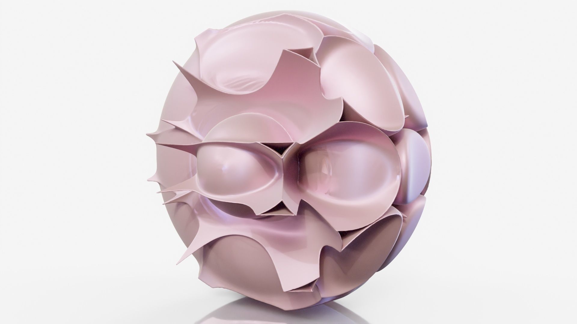 Pills sculpture made of plates 3D model_10