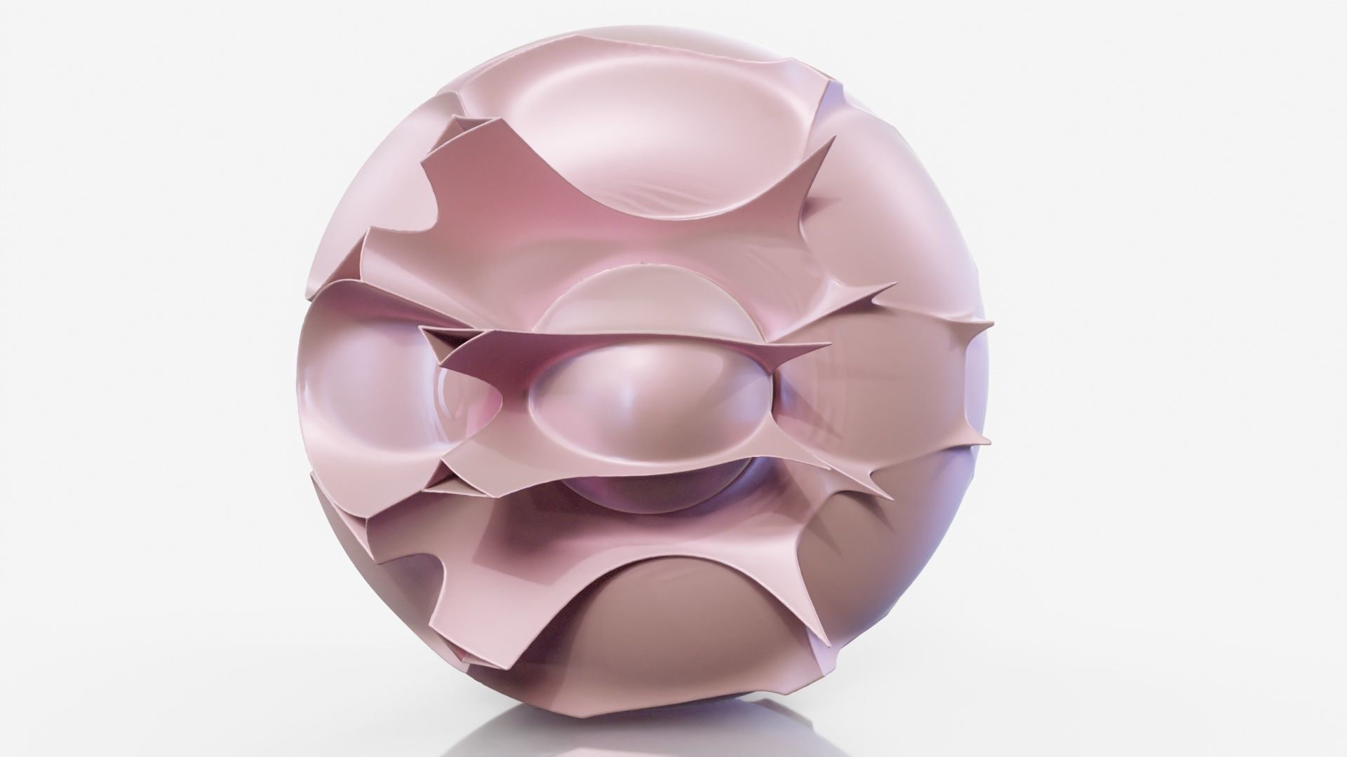 Pills sculpture made of plates 3D model_17