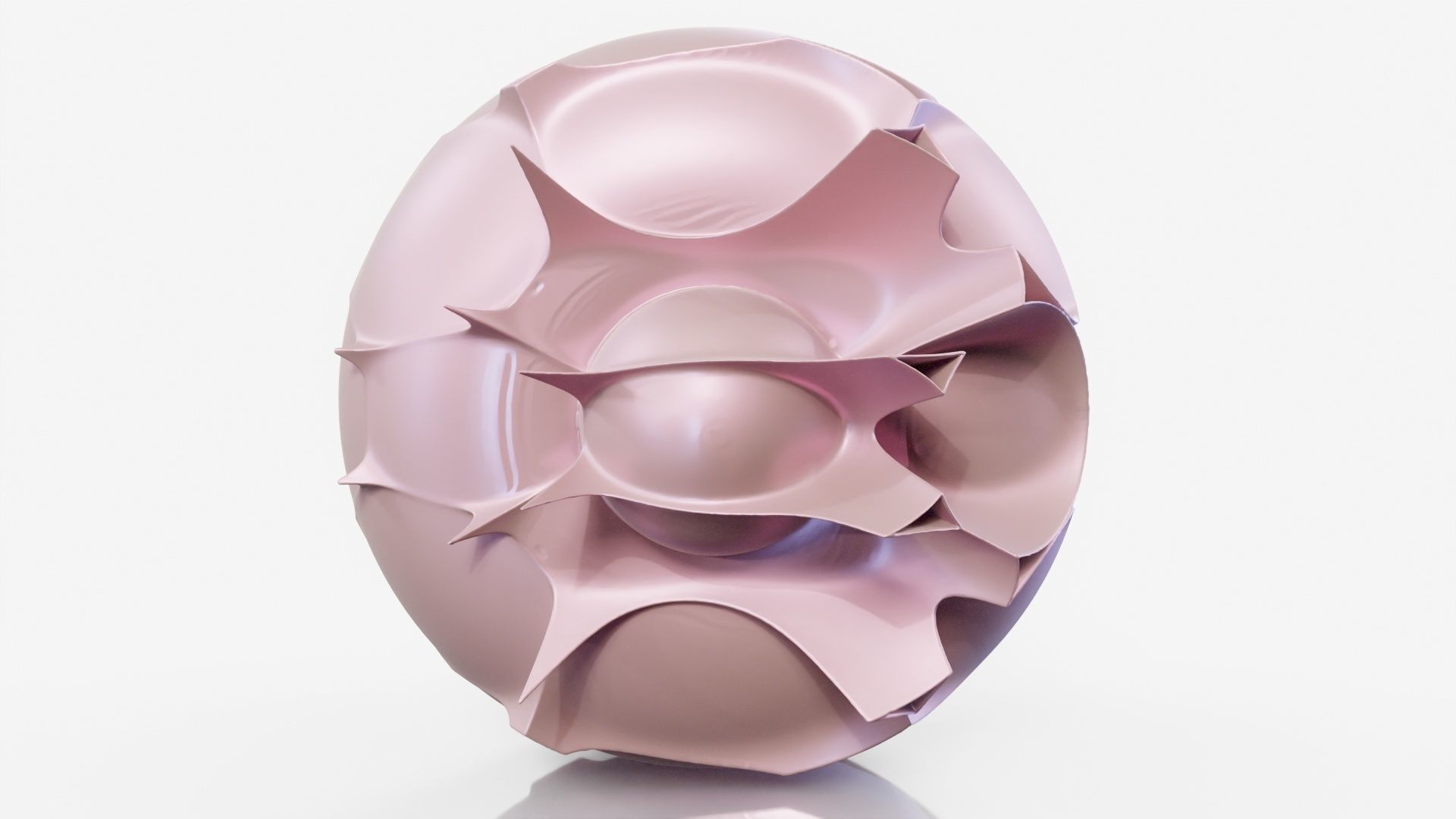 Pills sculpture made of plates 3D model_11