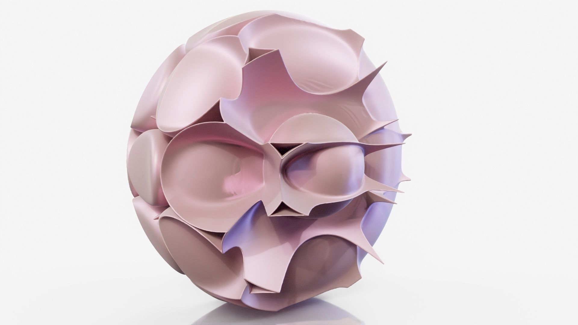 Pills sculpture made of plates 3D model_18